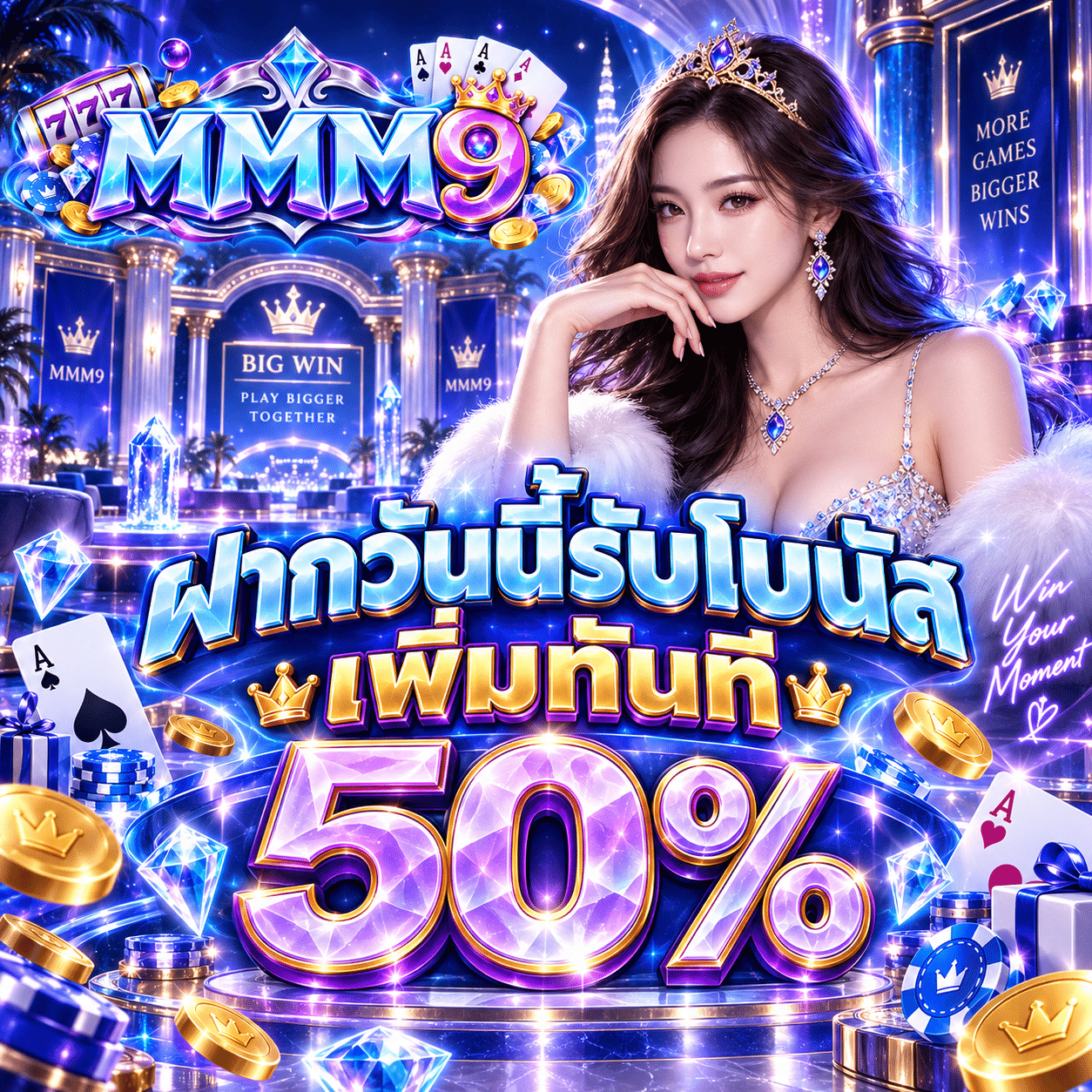 MMM9-promotion-ฝากรับเพิ่ม 50%